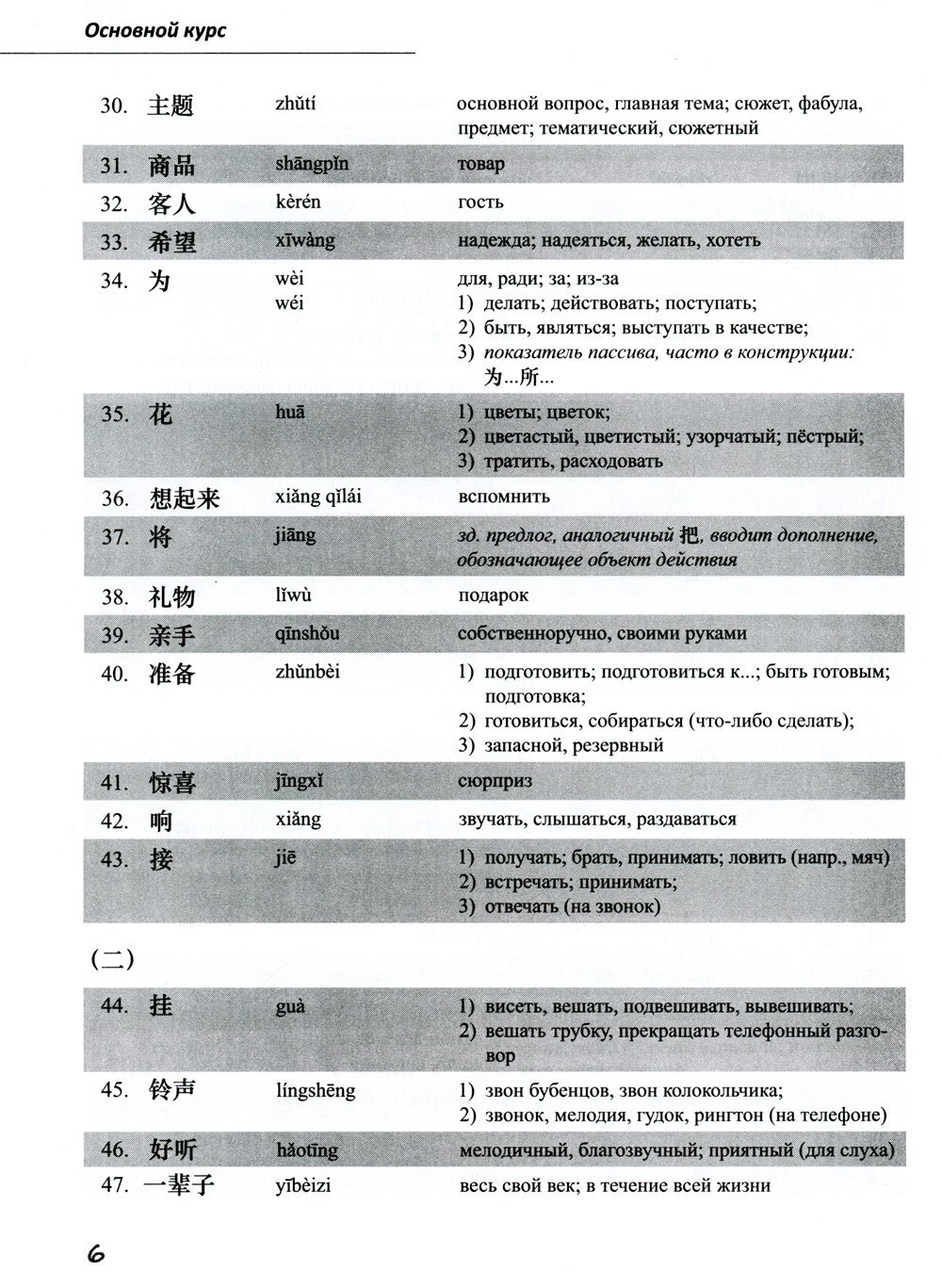 Базовый курс китайского языка: Учебник. В 2 ч. Ч. 2