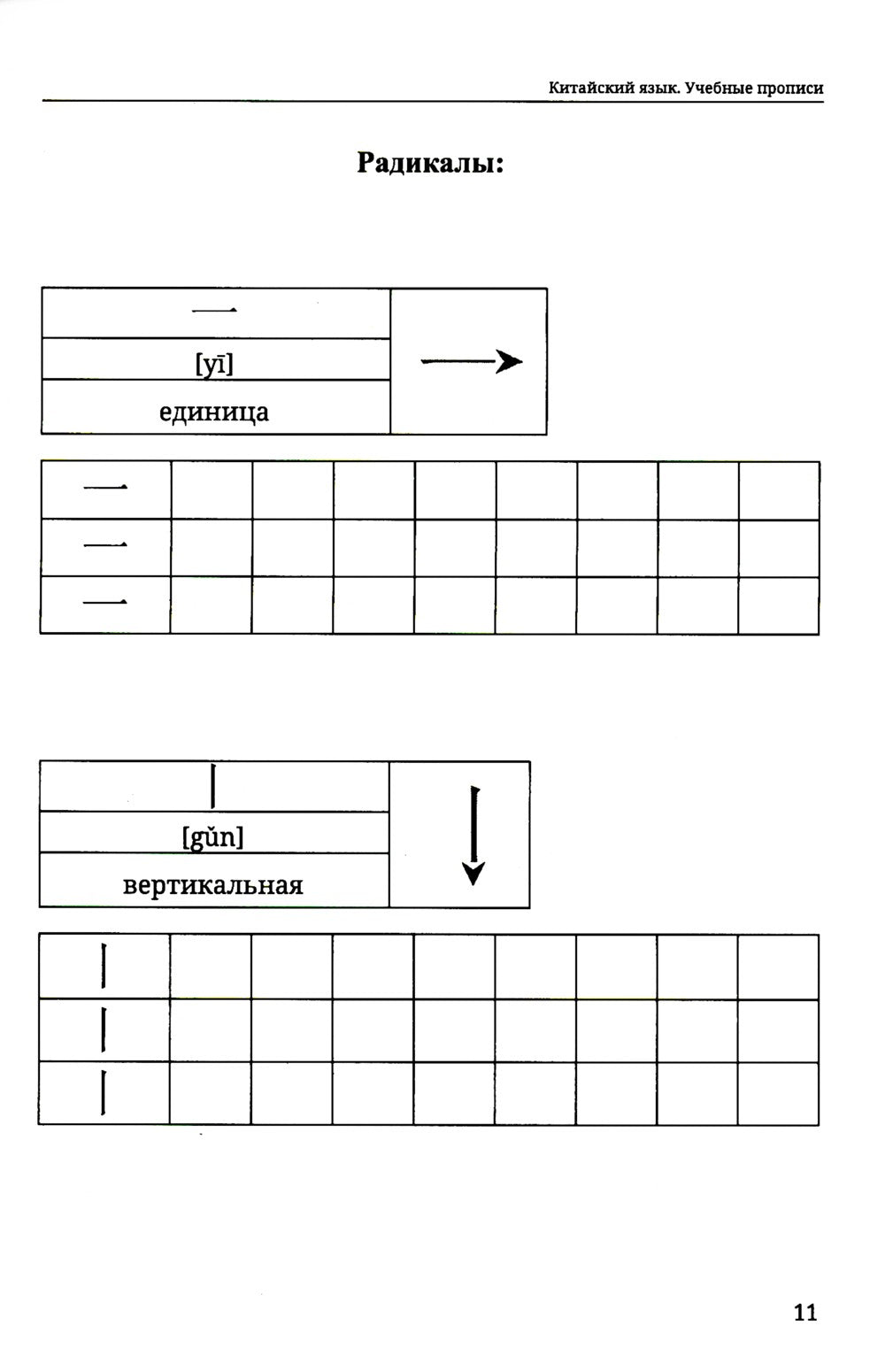 Китайский язык. Учебные прописи