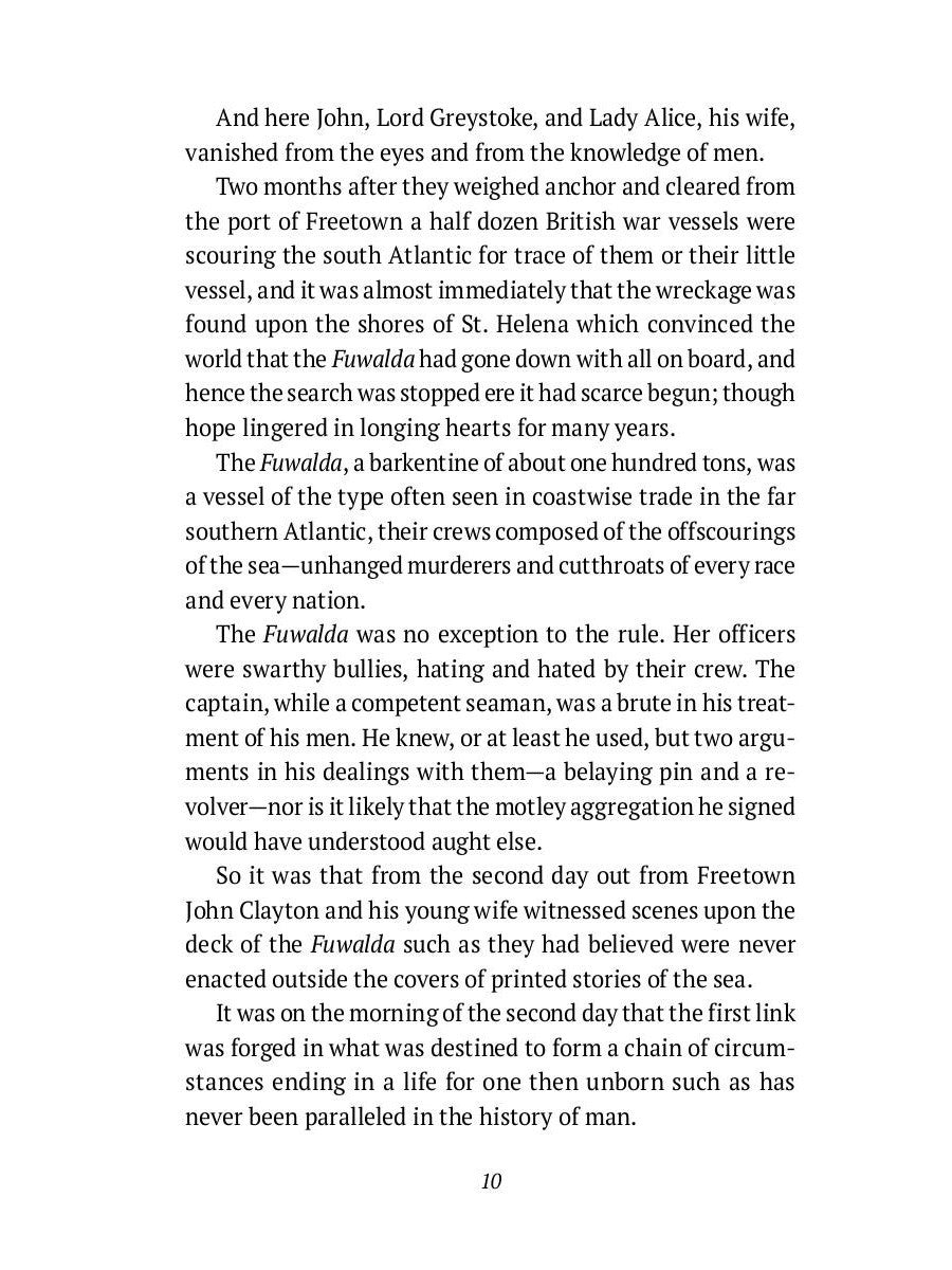 Tarzan of the Apes: на англ.яз