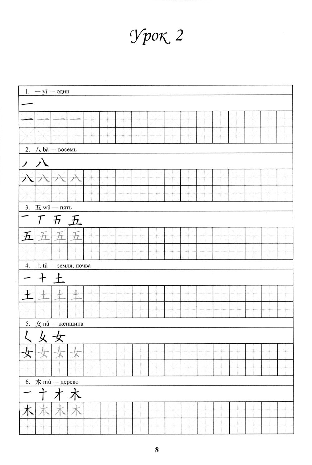 Китайский язык. Прописи для начального уровня обучения: В 2 ч. Ч. 1