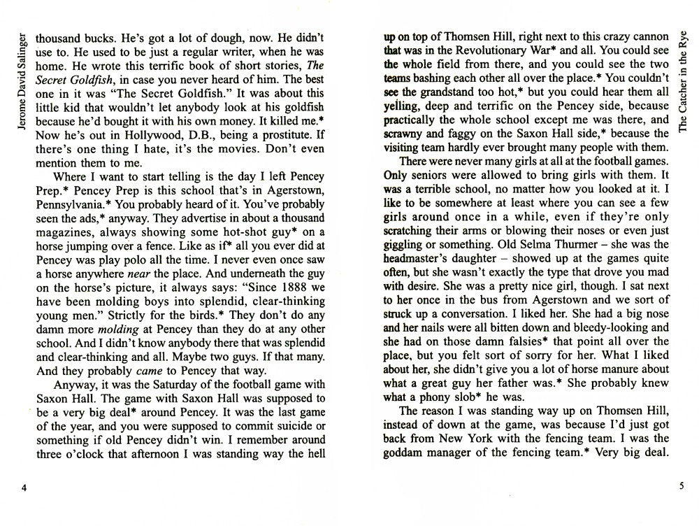 Над пропастью во ржи (КДЧ на англ.яз., неадаптир)