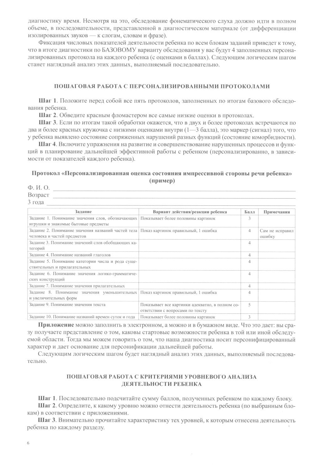 Комплексное обследование речевого и психомоторного развития дошкольника. Диаг...