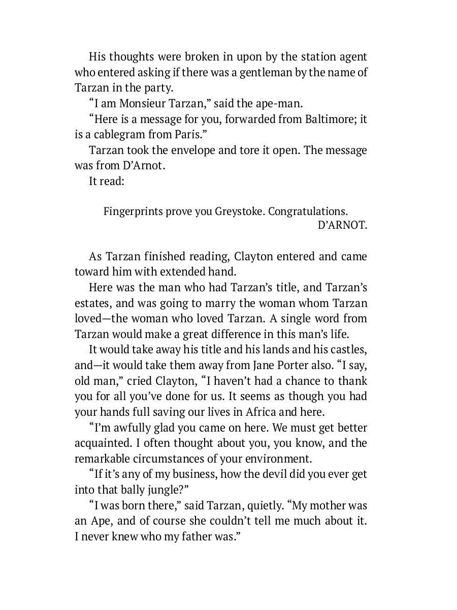 Tarzan of the Apes: на англ.яз