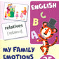 Запоминай английские слова FAMILY • СЕМЬЯ (комплект из 2-х наборов карточек)