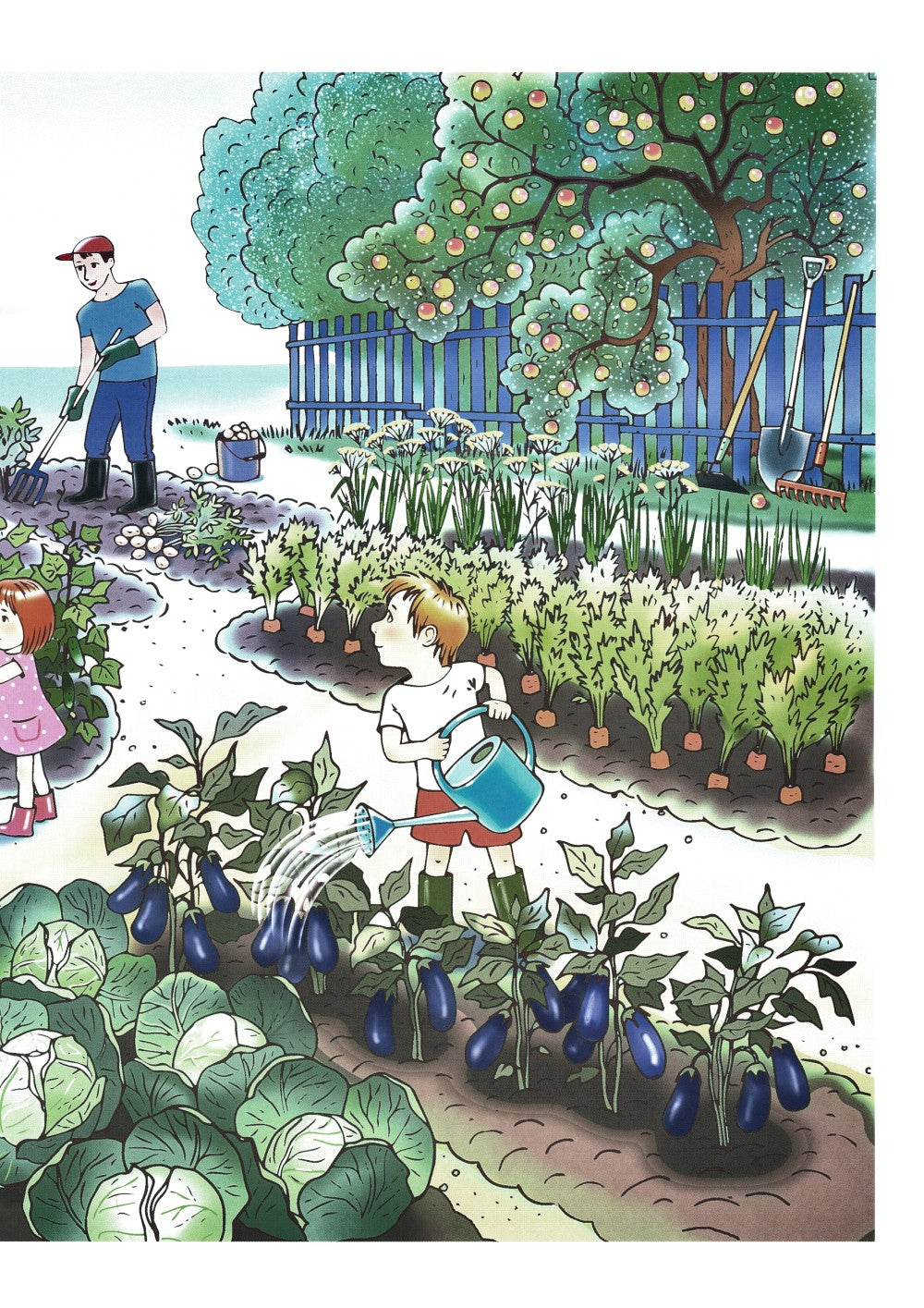 Огород. Овощи. Дидактический материал по лексической теме. 4-6 лет