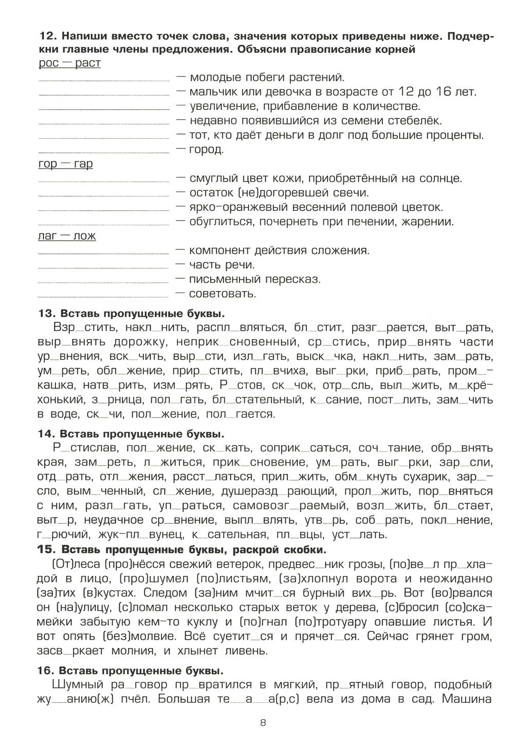 Русский язык. Сборник упражнений. 8 кл. 13-е изд., стер