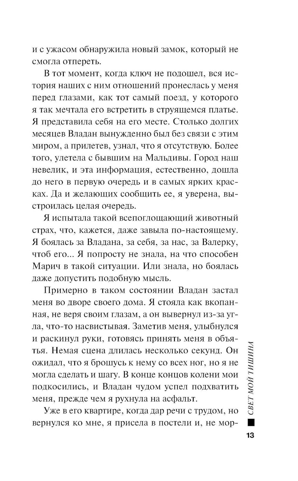 Свет мой тишина: роман