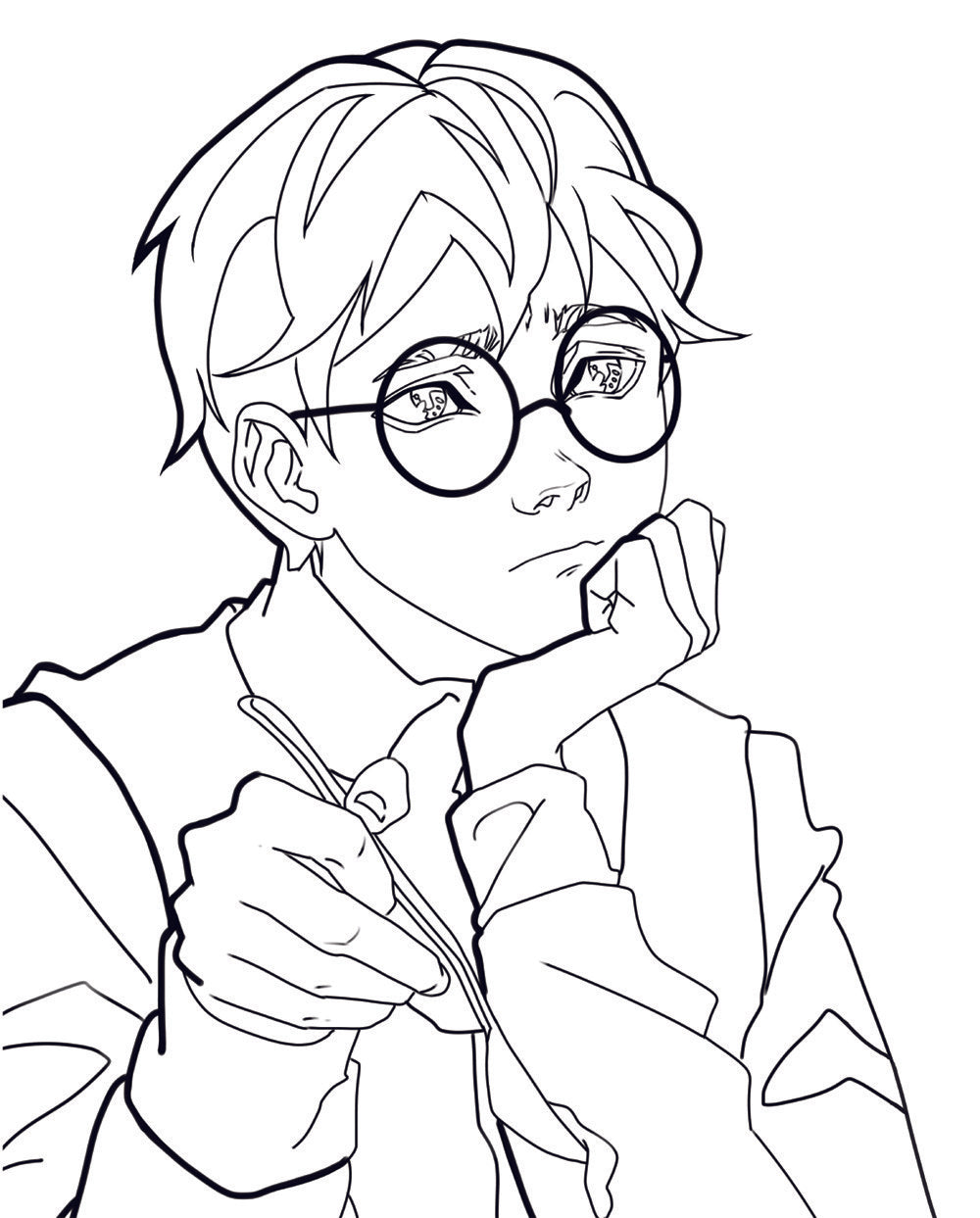 Зайчик. Раскраска