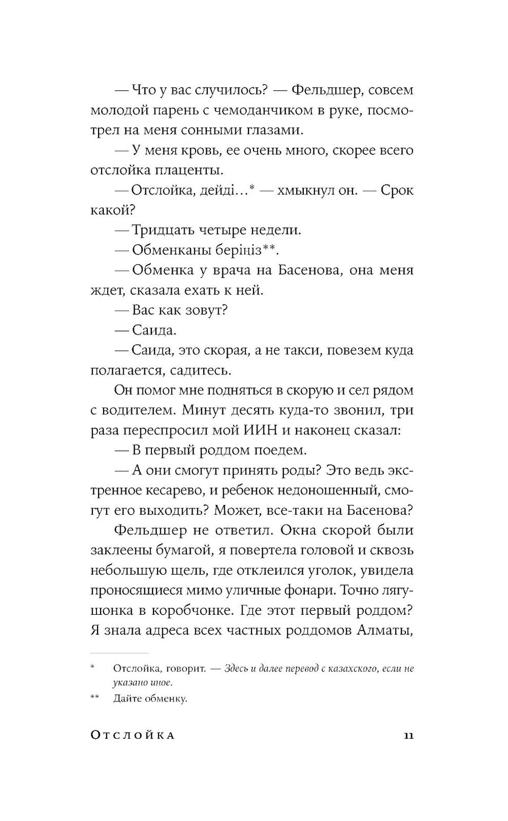 Отслойка: роман