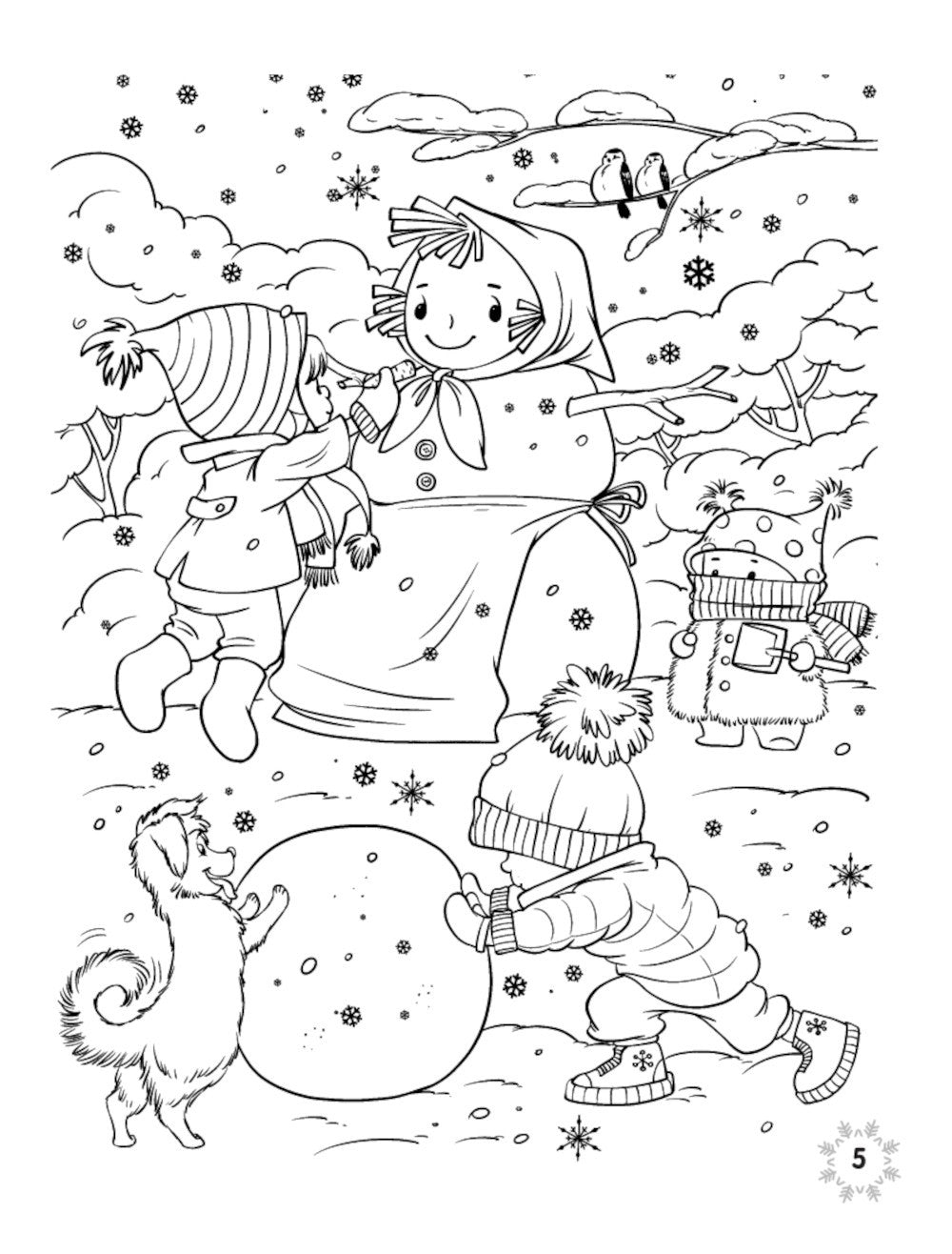 Зимняя азбука + наклейки