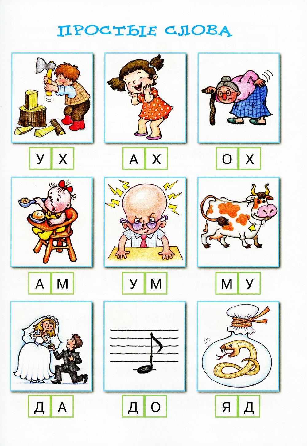 Первые книги по чтению. Чтение слогов и слитное чтение