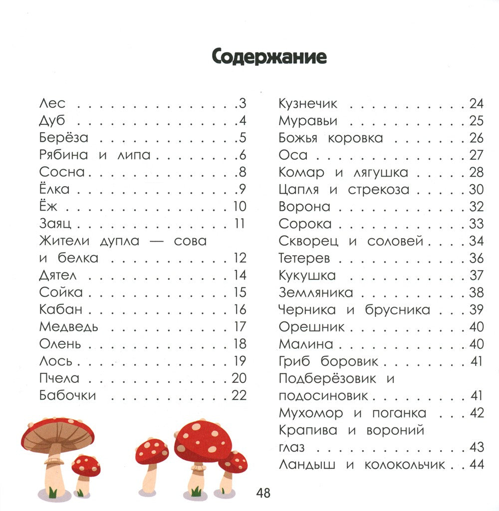 Лес. Энциклопедия для малышей в картинках