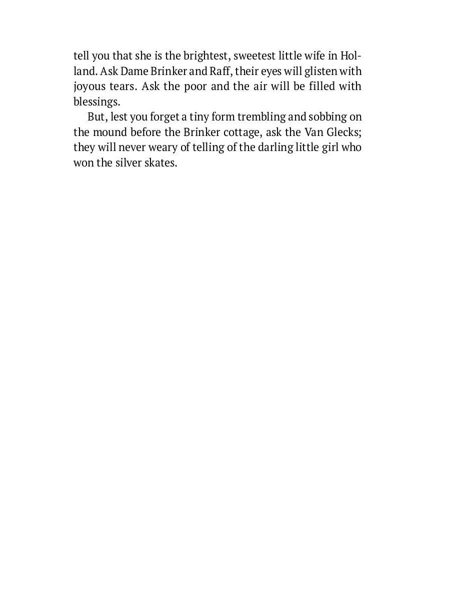 Hans Brinker: Or The Silver Skates