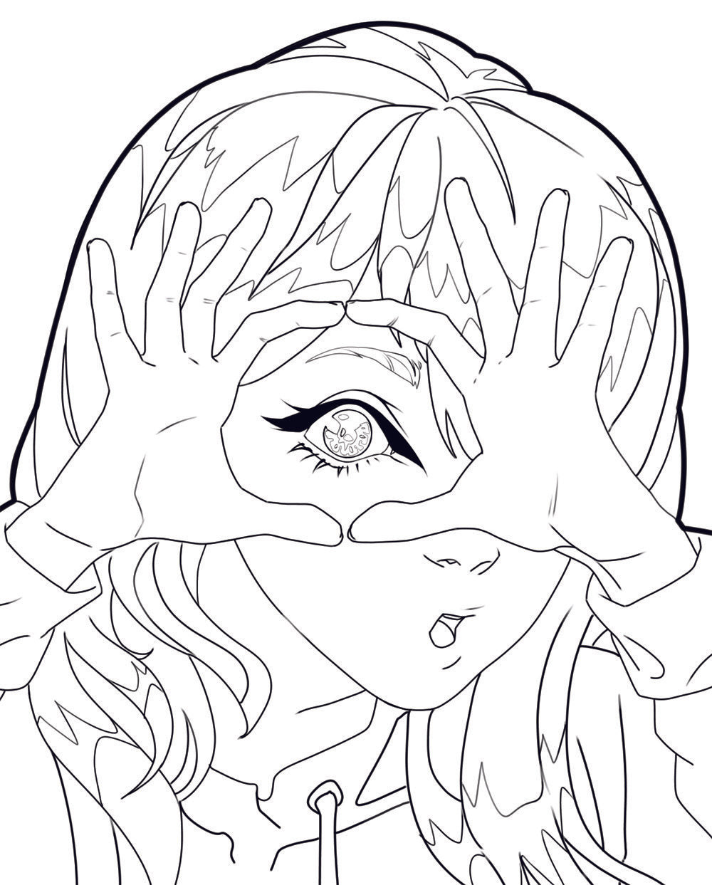 Зайчик. Раскраска