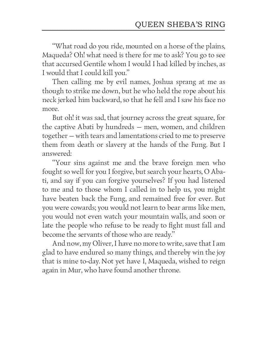 Queen Sheba's Ring = Перстень Царицы Савской: на англ.яз