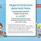 Педагогическая диагностика индивидуального развития детей 2-3 лет в общеобраз...
