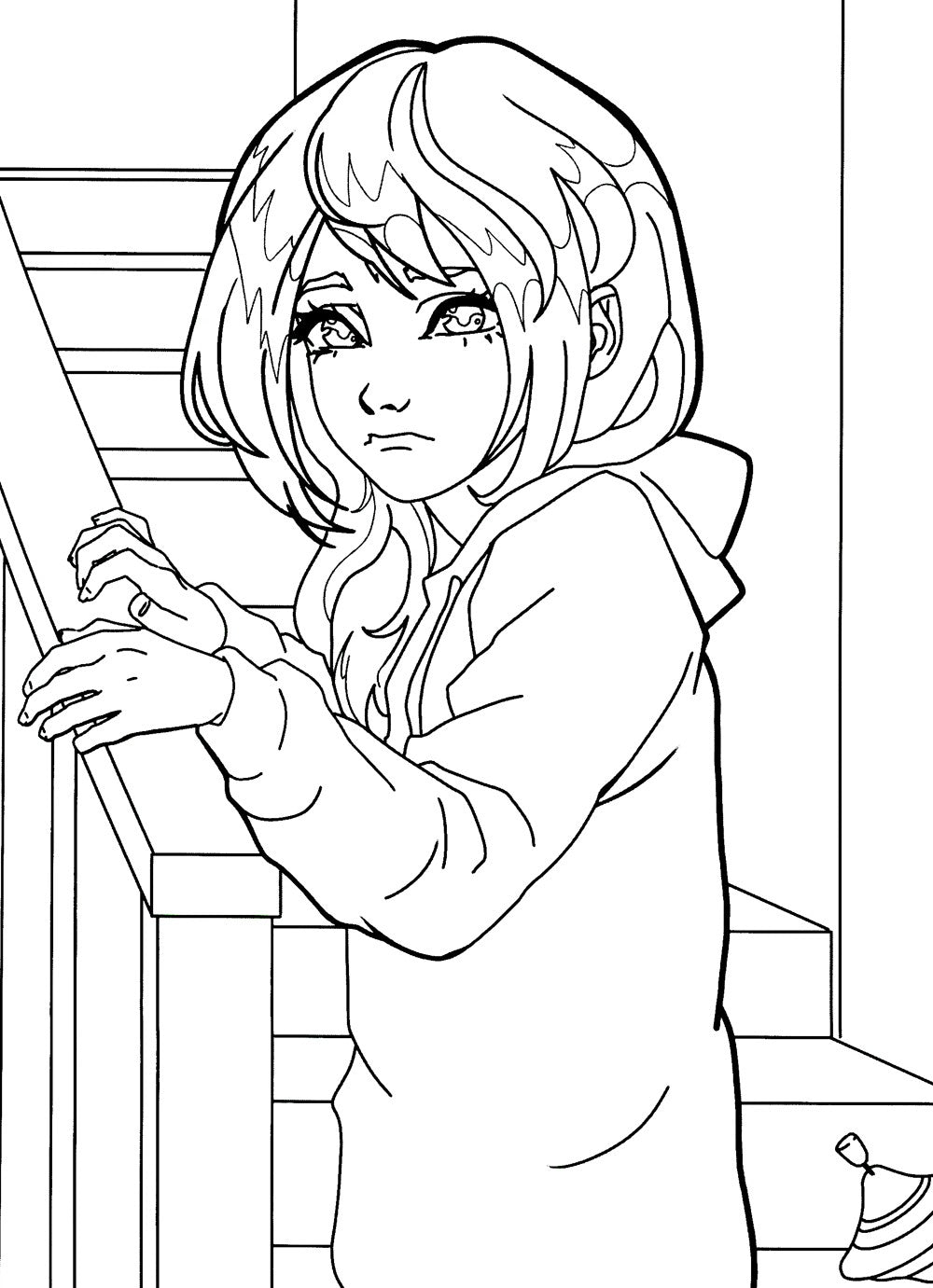 Зайчик. Раскраска