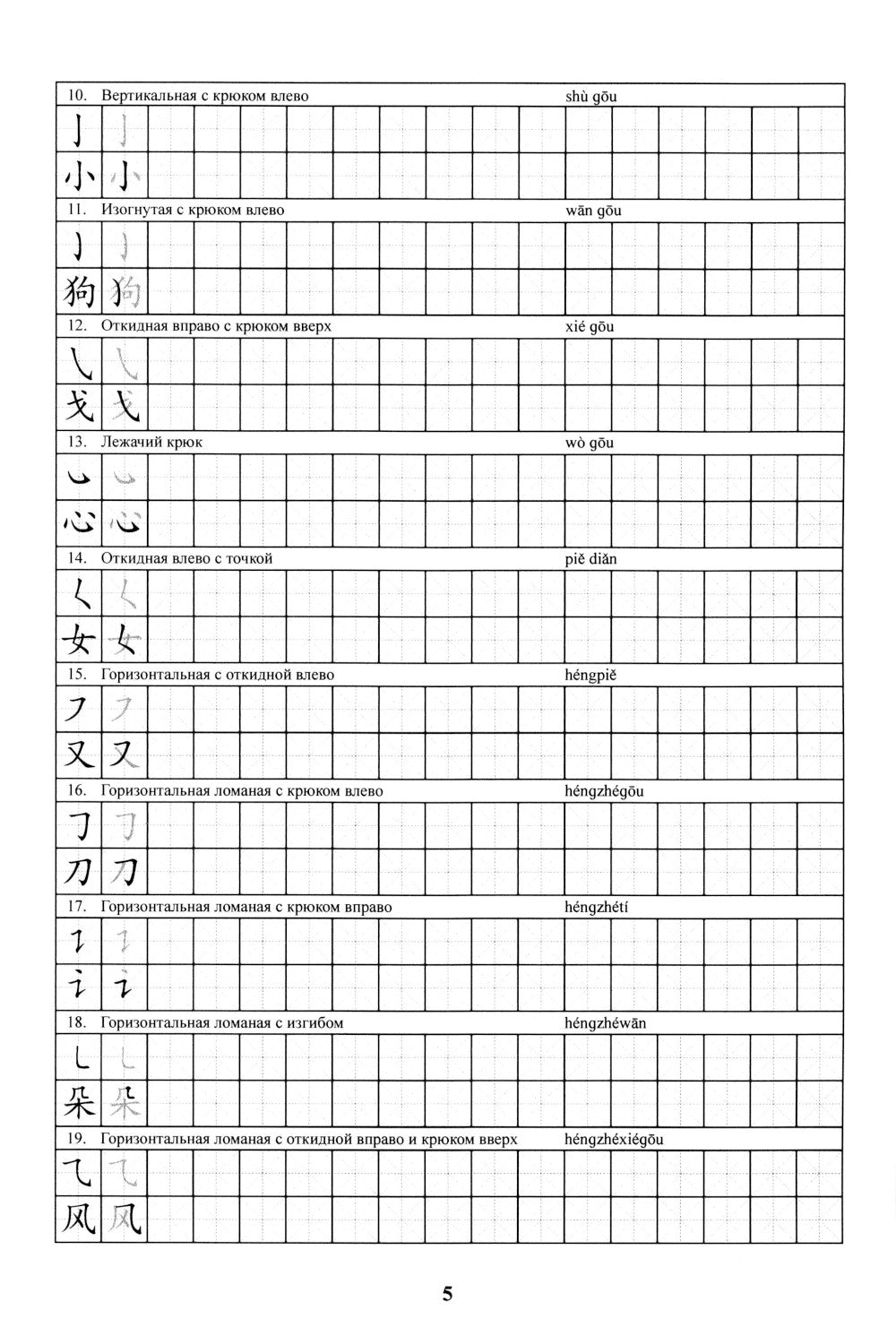 Китайский язык. Прописи для начального уровня обучения: В 2 ч. Ч. 1