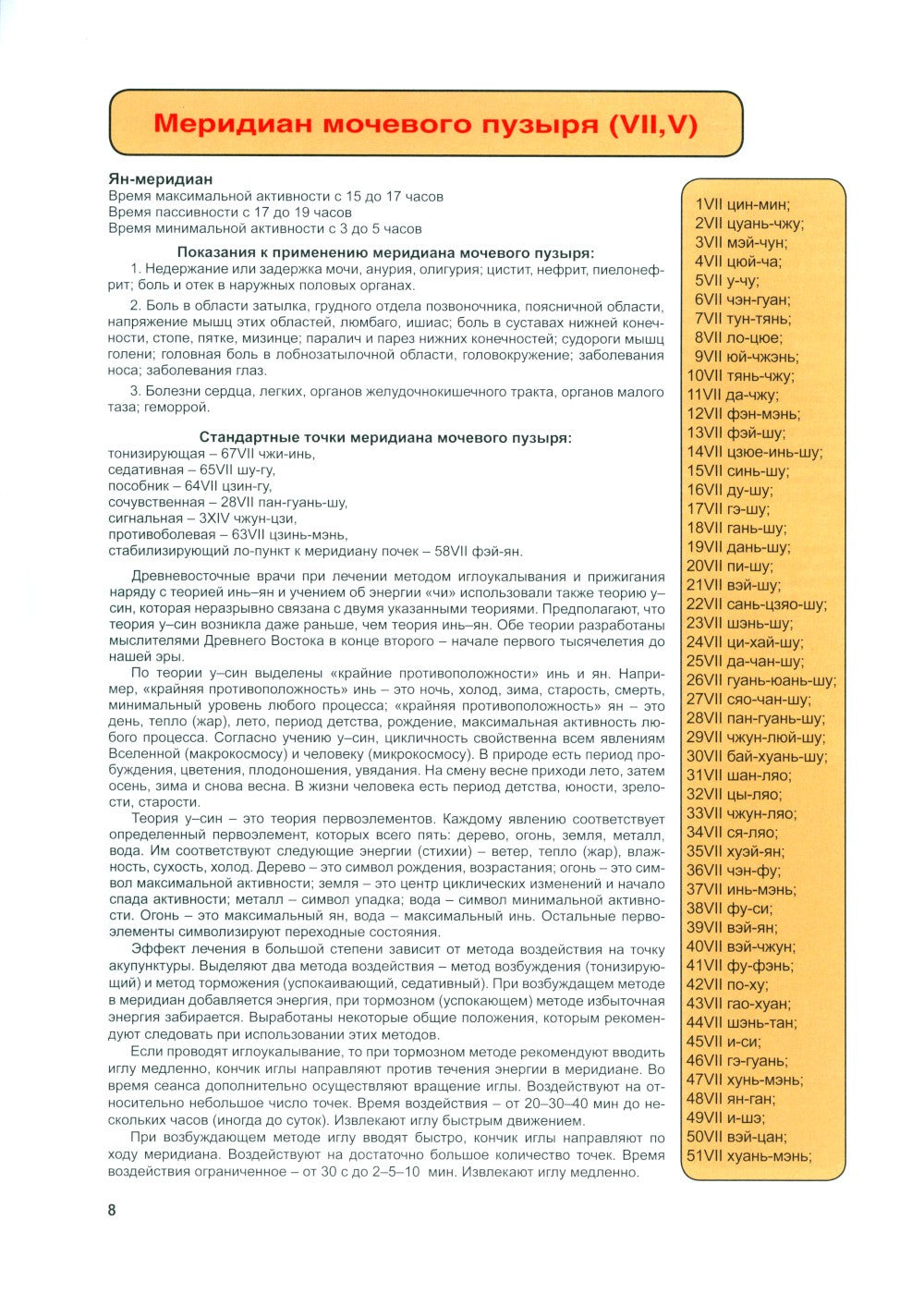 Атлас акупунктурных точек и меридианов. Вып. 8. 2-е изд