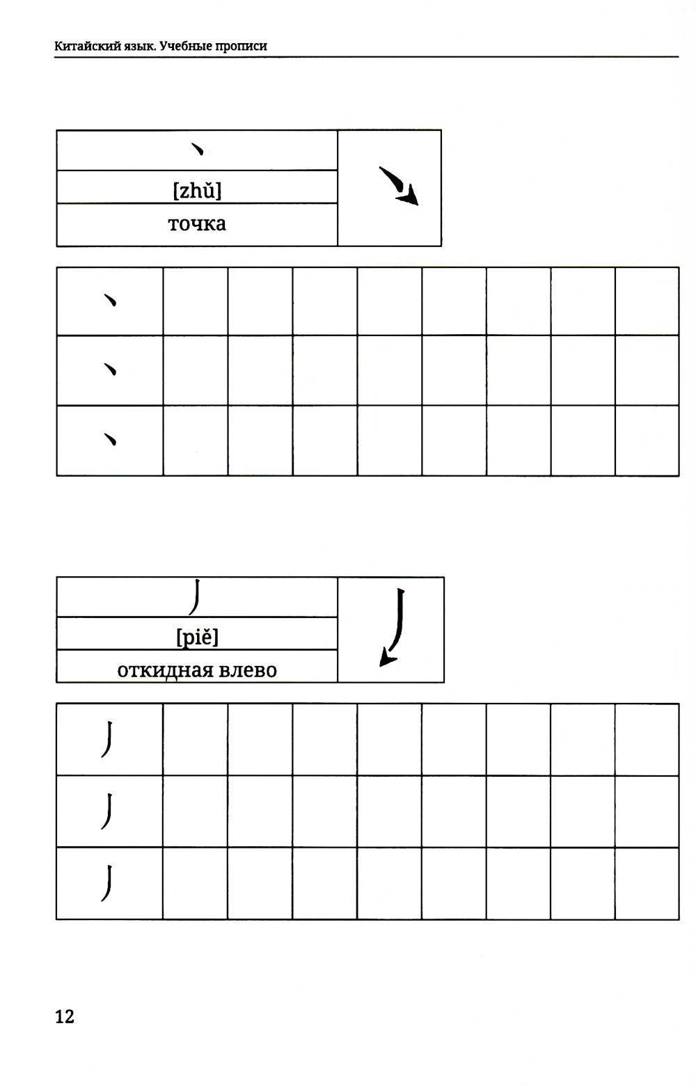 Китайский язык. Учебные прописи