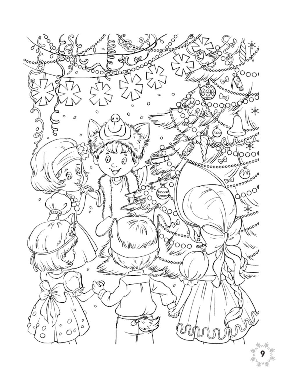 Зимняя азбука + наклейки