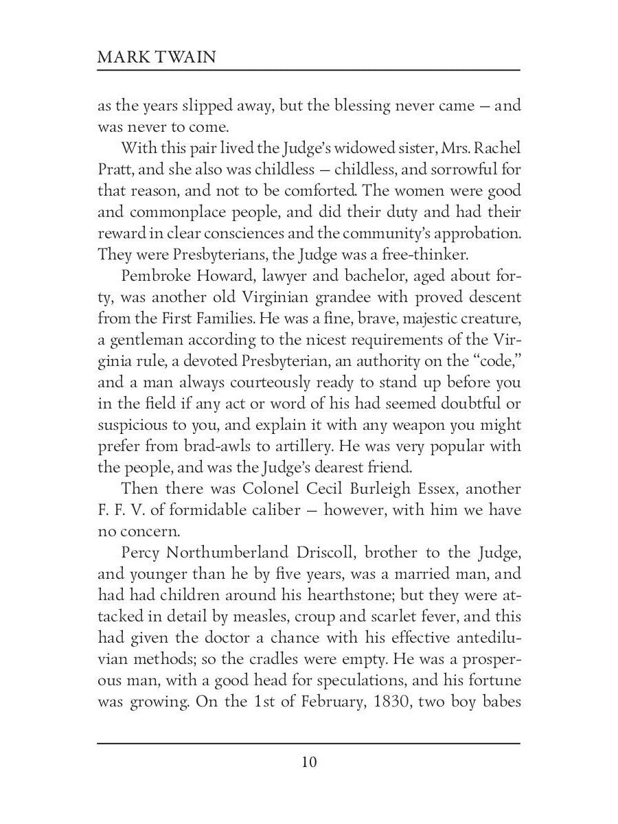 The Tragedy of Pudd’nhead Wilson = Простофиля Вильсон: на англ.яз