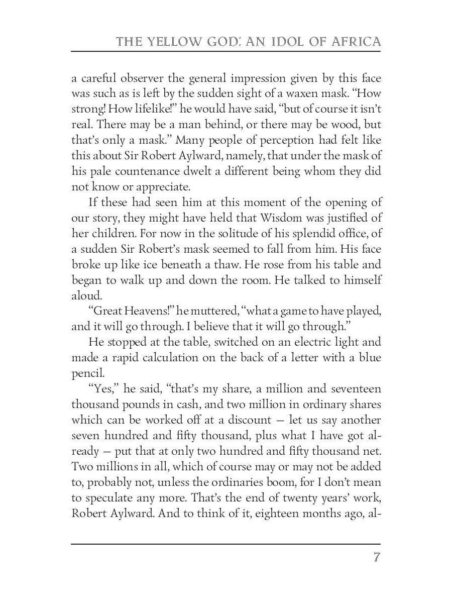 The Yellow God: An Idol of Africa = Желтый бог: африканский идол: на англ.яз