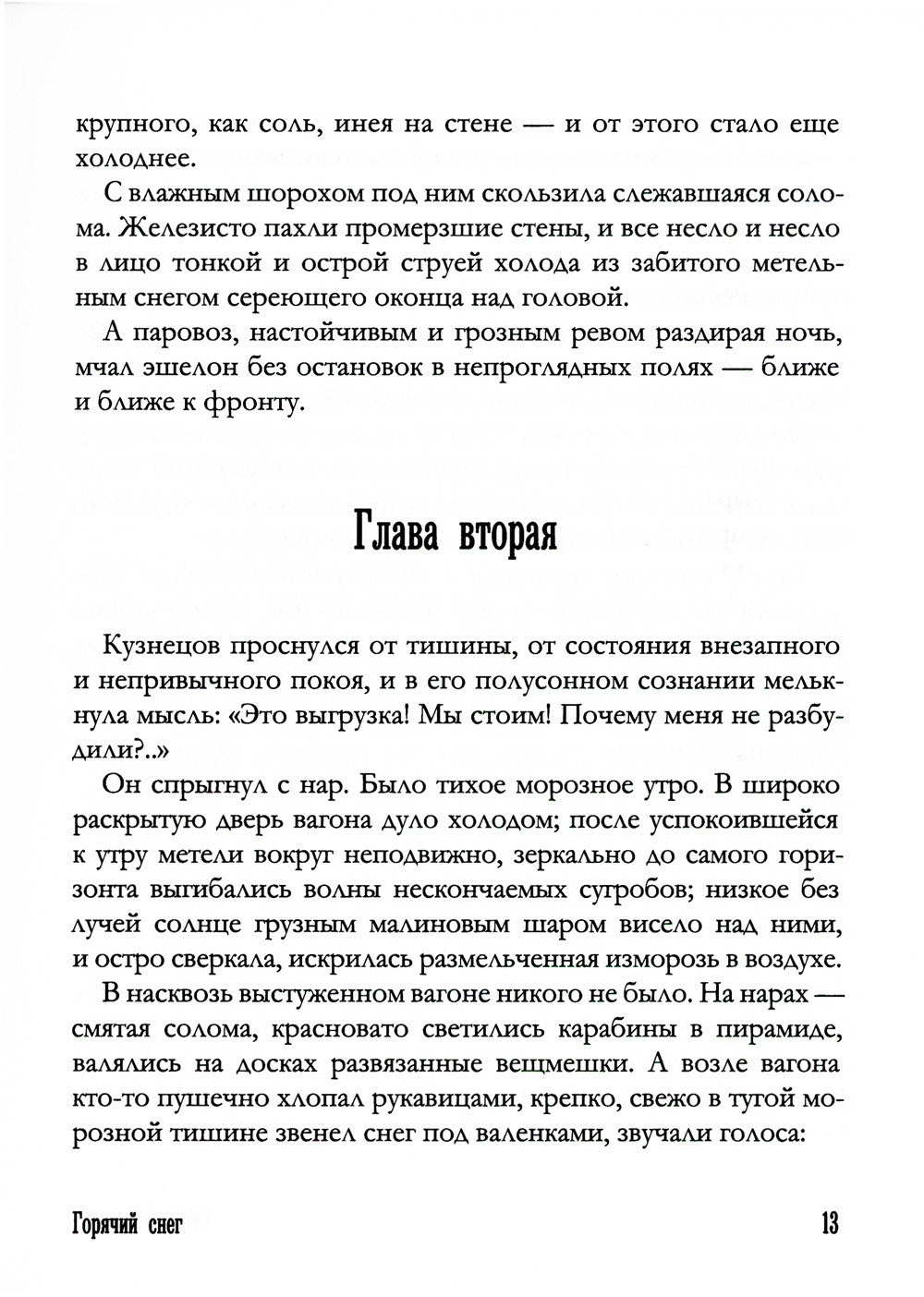 Горячий снег: роман