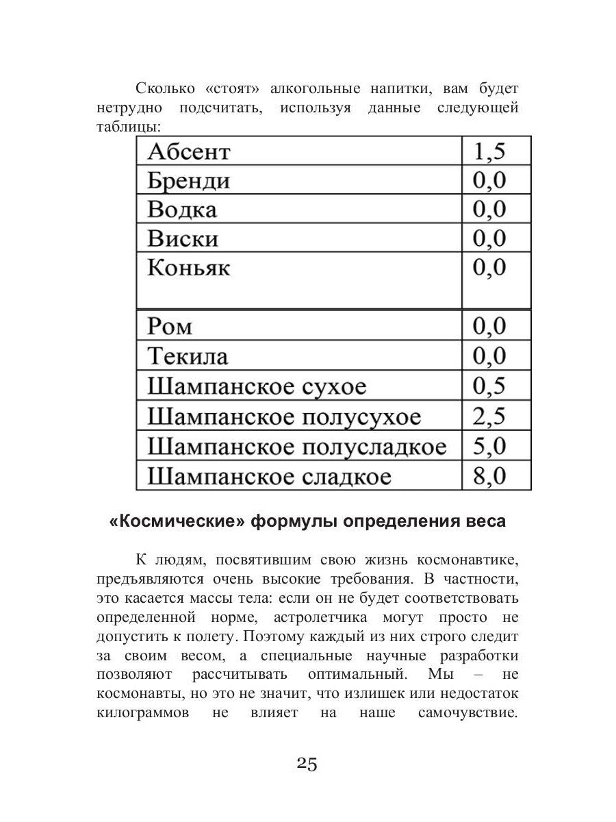 Диета для космонавтов