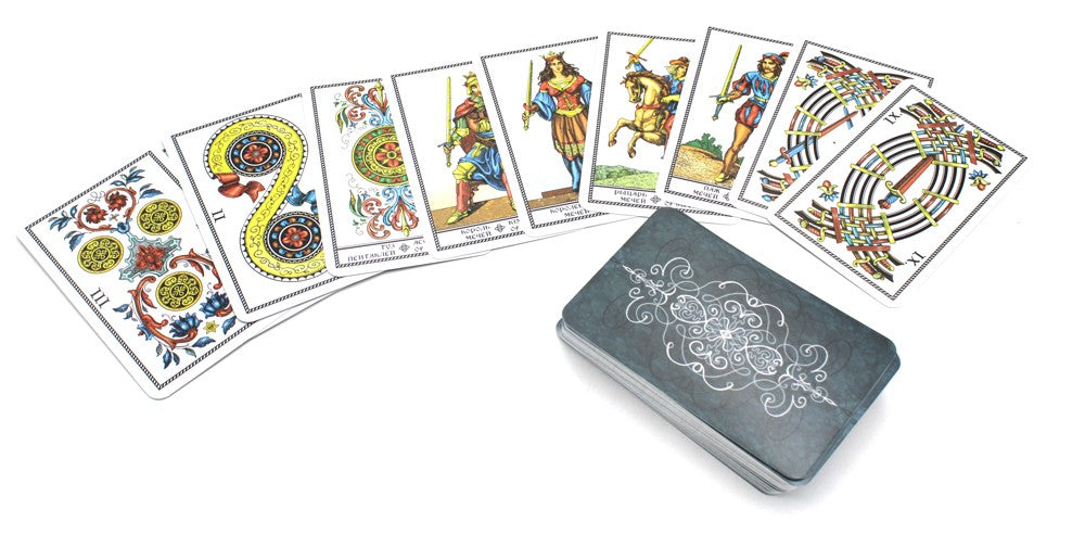 Древнее швейцарское таро 1JJ Swiss Tarot (78 карт + инструкция. Арт: 46777.)