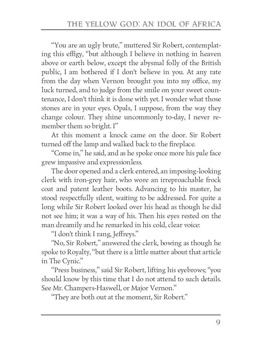 The Yellow God: An Idol of Africa = Желтый бог: африканский идол: на англ.яз