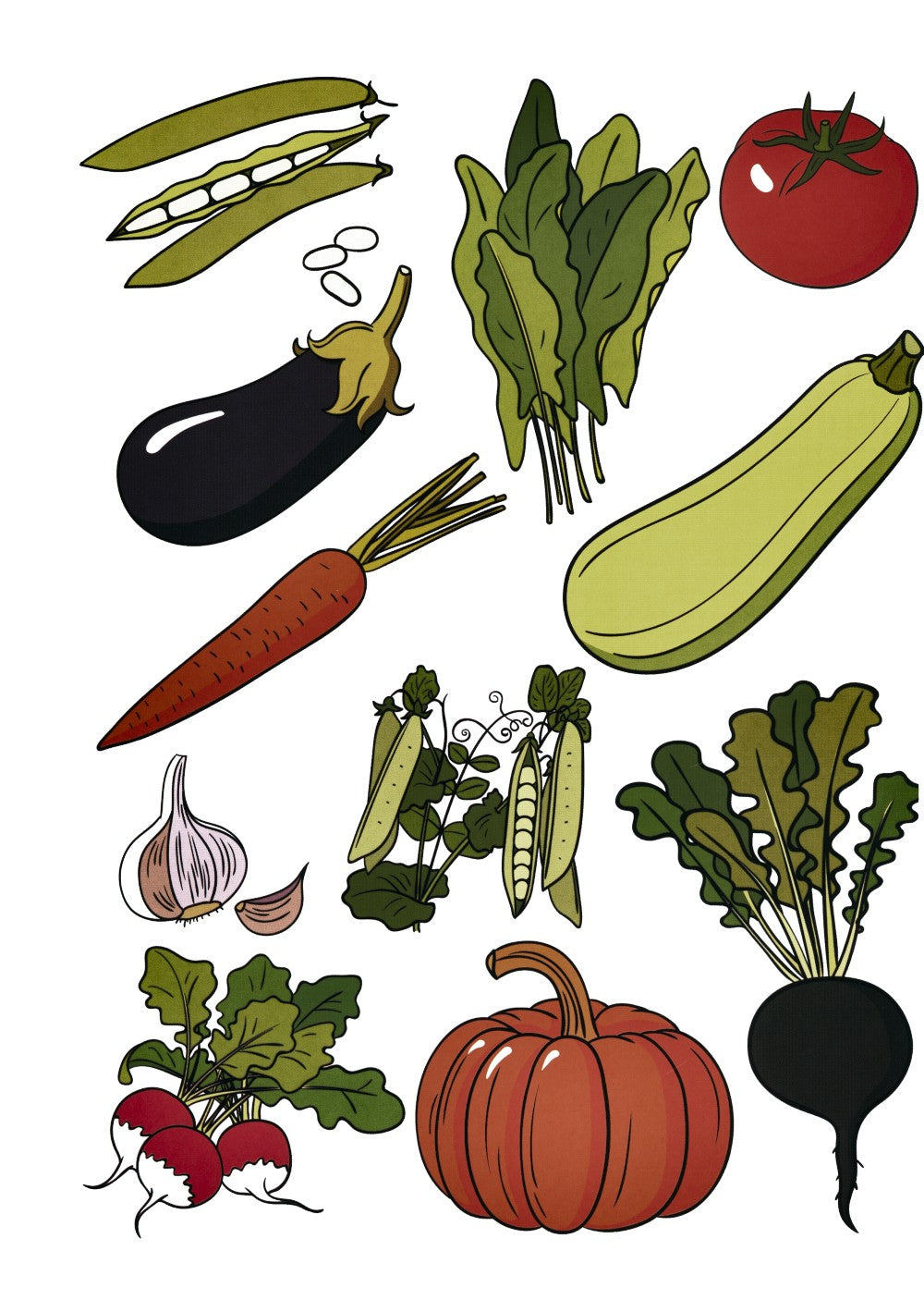 Огород. Овощи. Дидактический материал по лексической теме. 4-6 лет