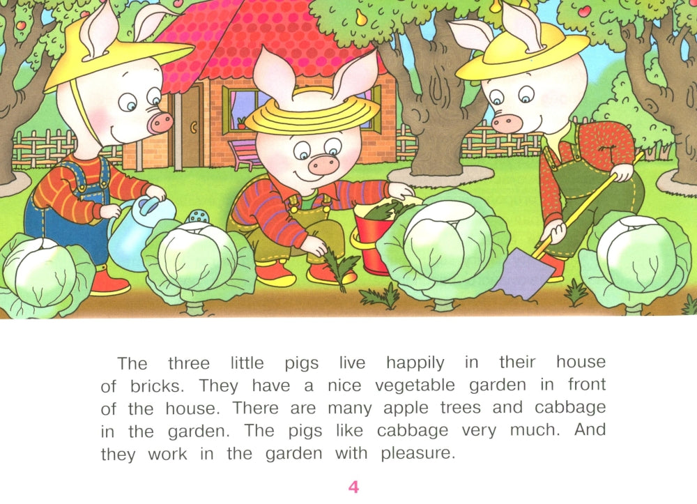 Три поросенка становятся детективами = Три поросенка становятся детективами. (книга на англ. яз.)