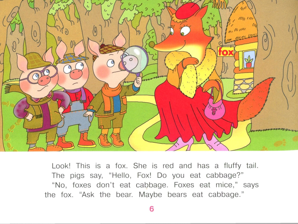 Три поросенка становятся детективами = Три поросенка становятся детективами. (книга на англ. яз.)