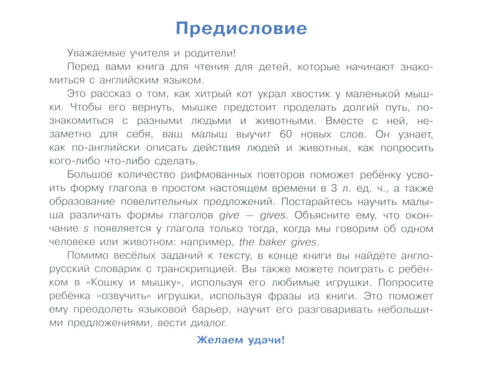 Кот и Мышка = Кошка и мышка. (книга на англ. яз.)