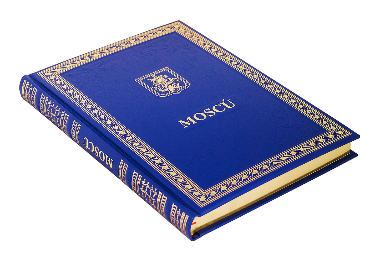 Книга о Москве на испанском языке (Кожа, золот.тиснен.)