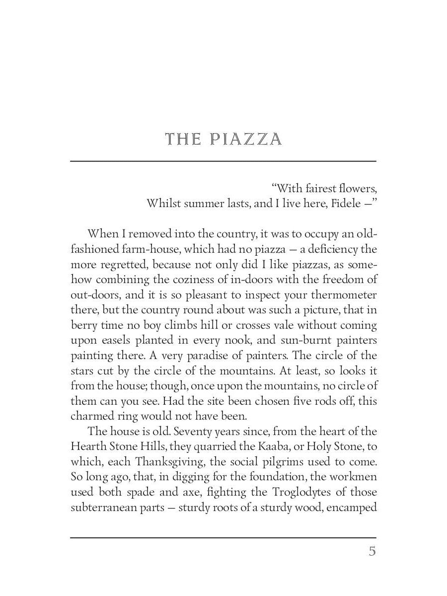 The Piazza Tales = Рассказы на веранде: на англ.яз