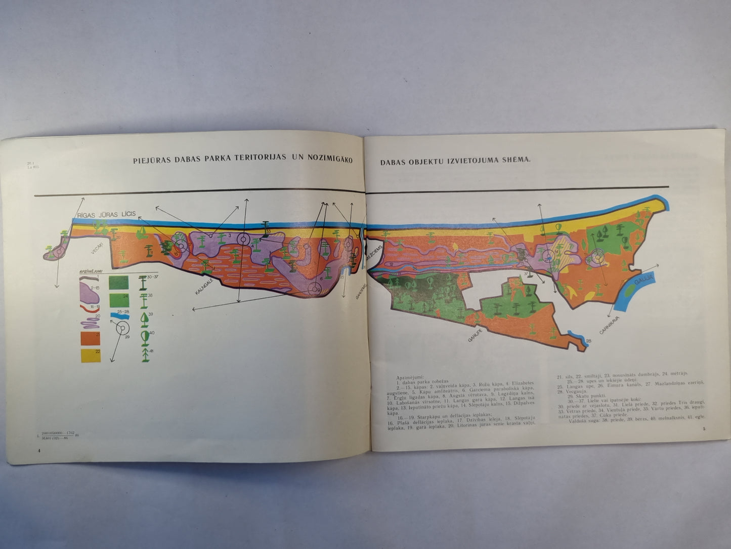Les Lettons ont une pieminekļi. Parcs dabas de Piejūras