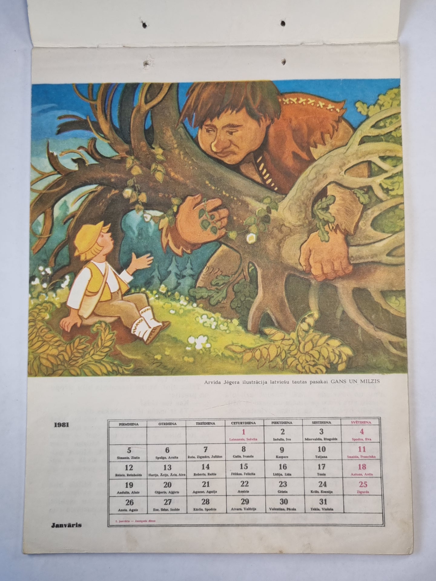 Pasaku kalendārs 1981