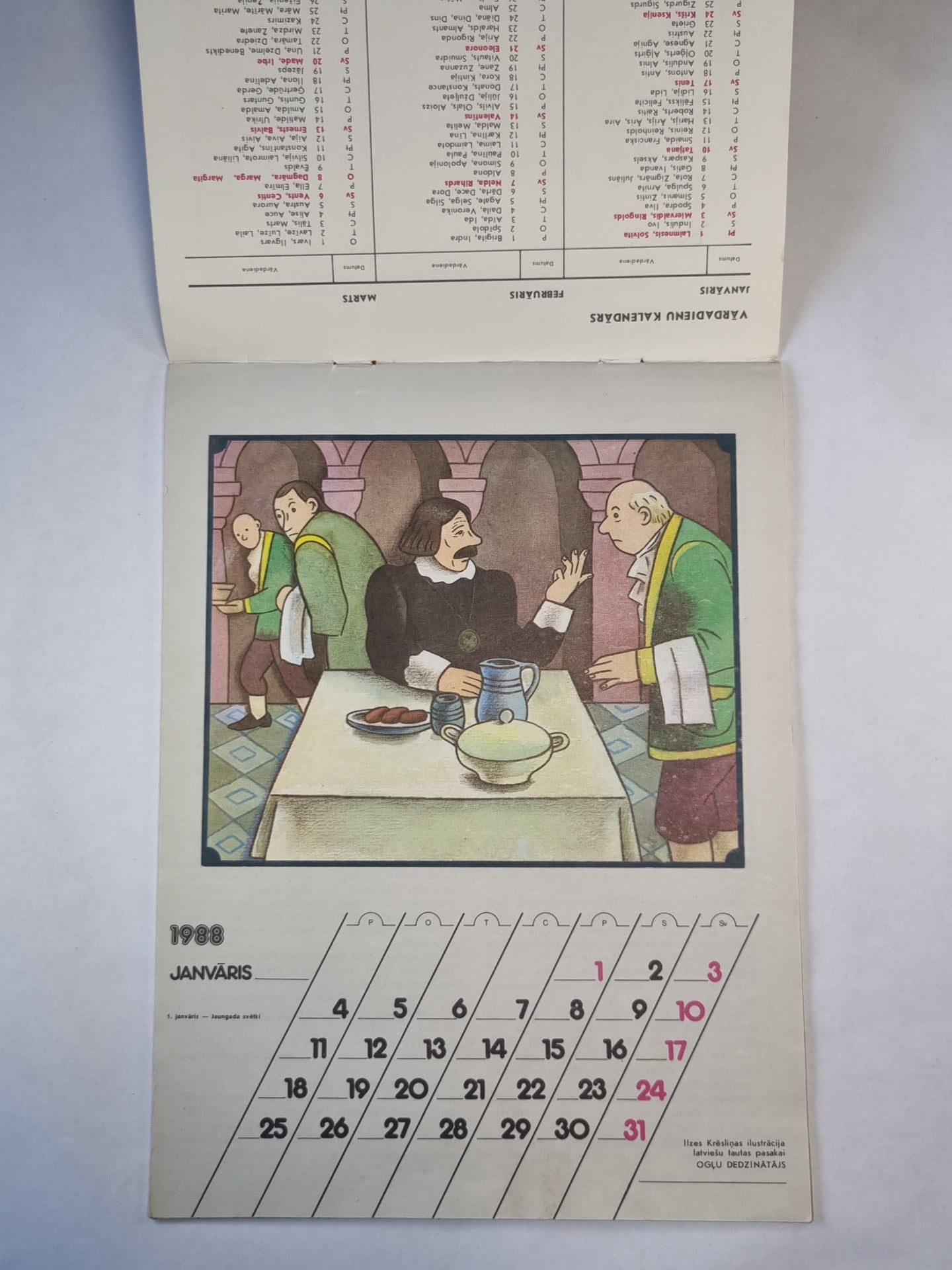 Pasaku kalendārs 1988