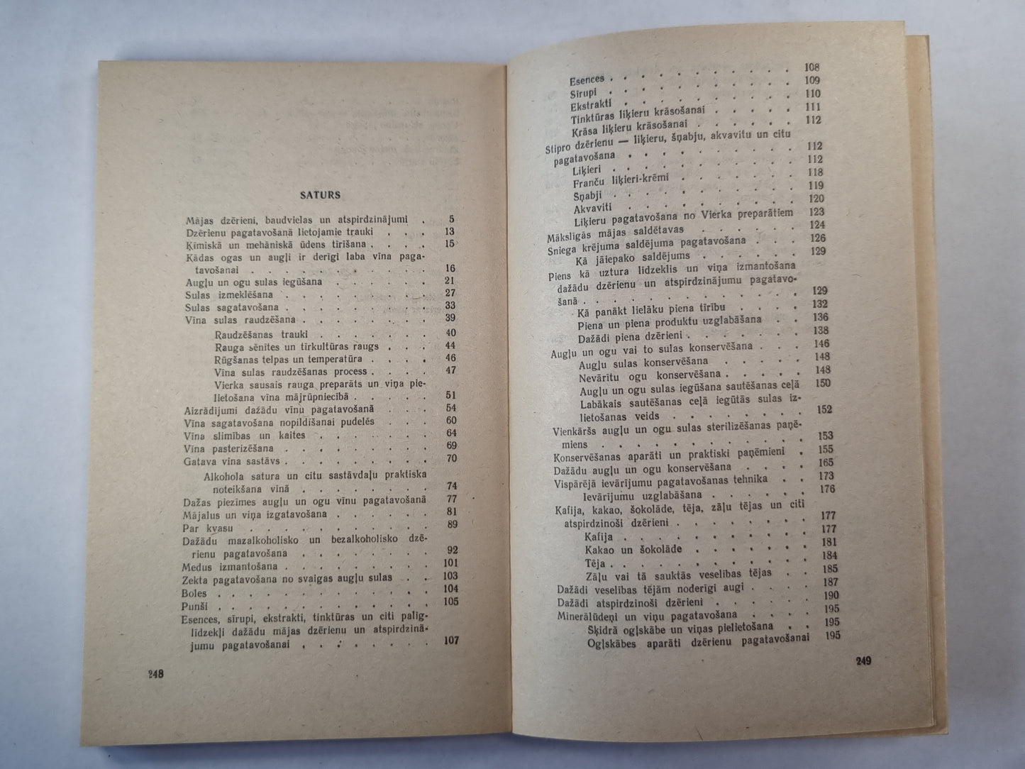 Mājas dzerieni un atspirdzinājumi