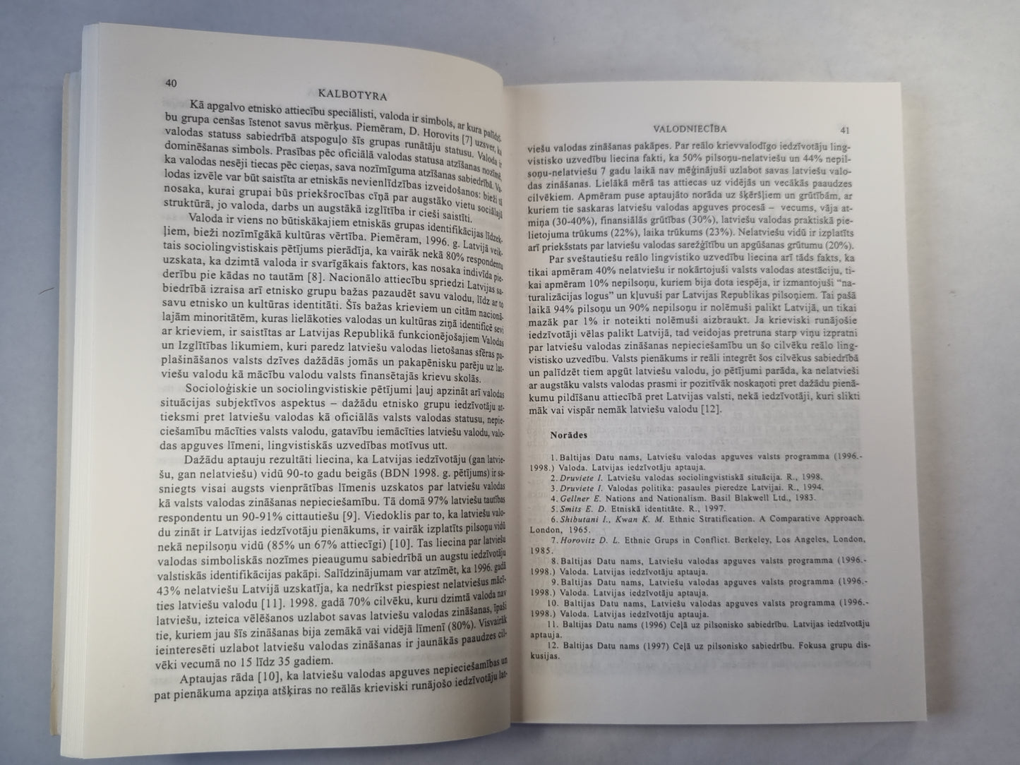 Acta Baltica `99 (LAT/LIT)