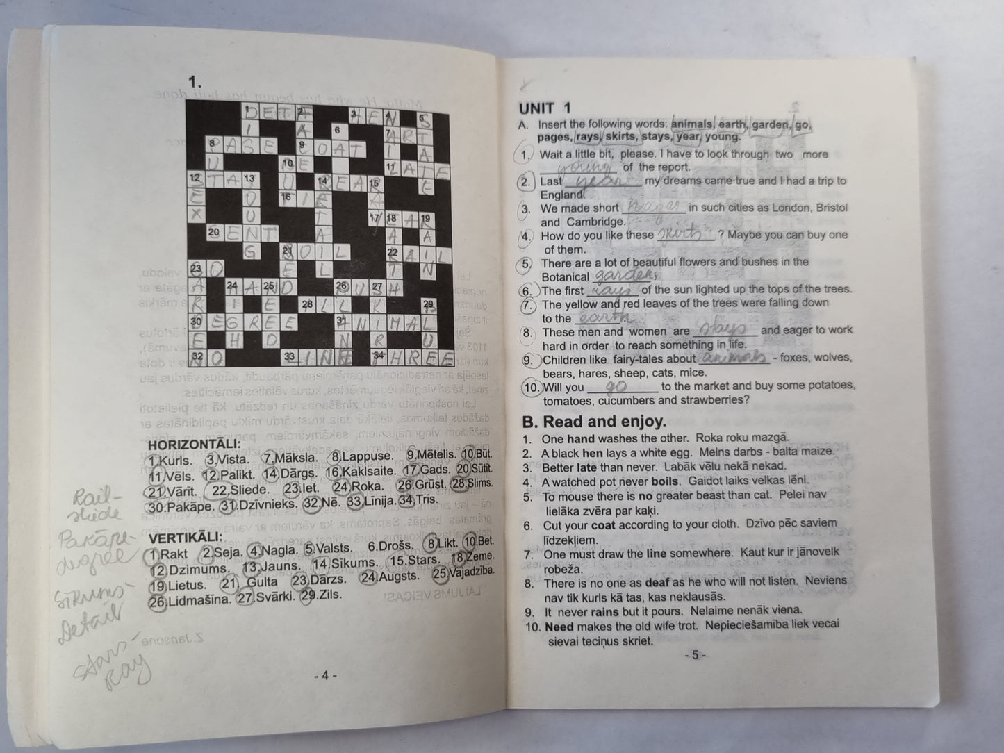 English for you. Crosswords