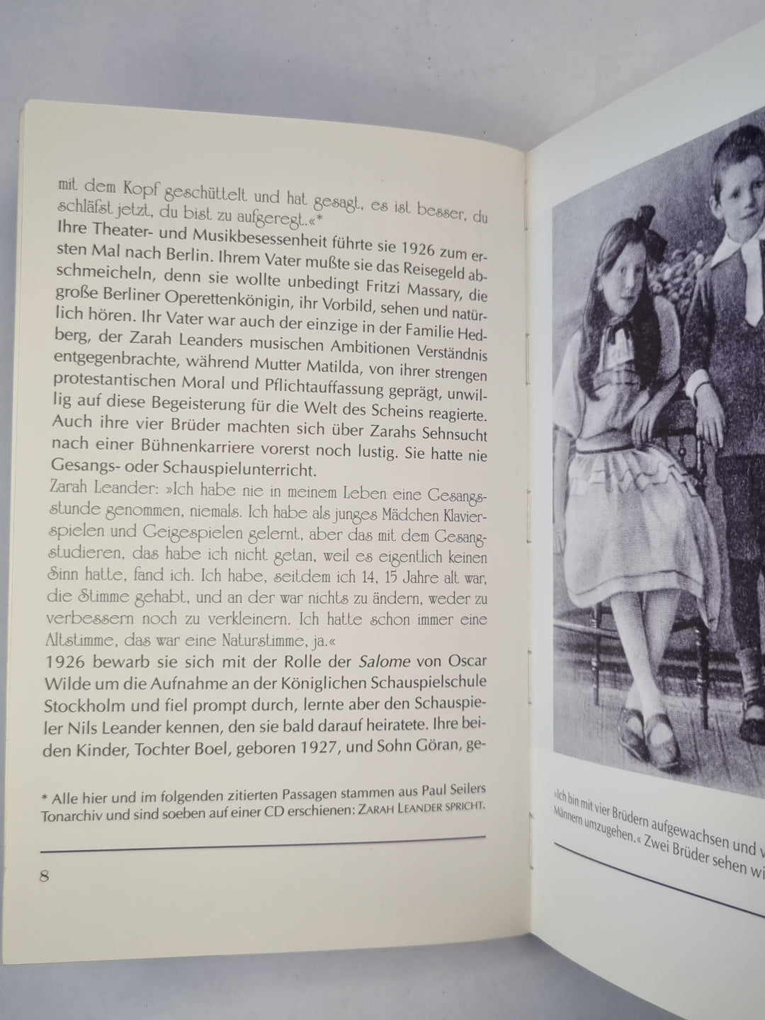 Зара Леандер. Ich bin eine Stimme