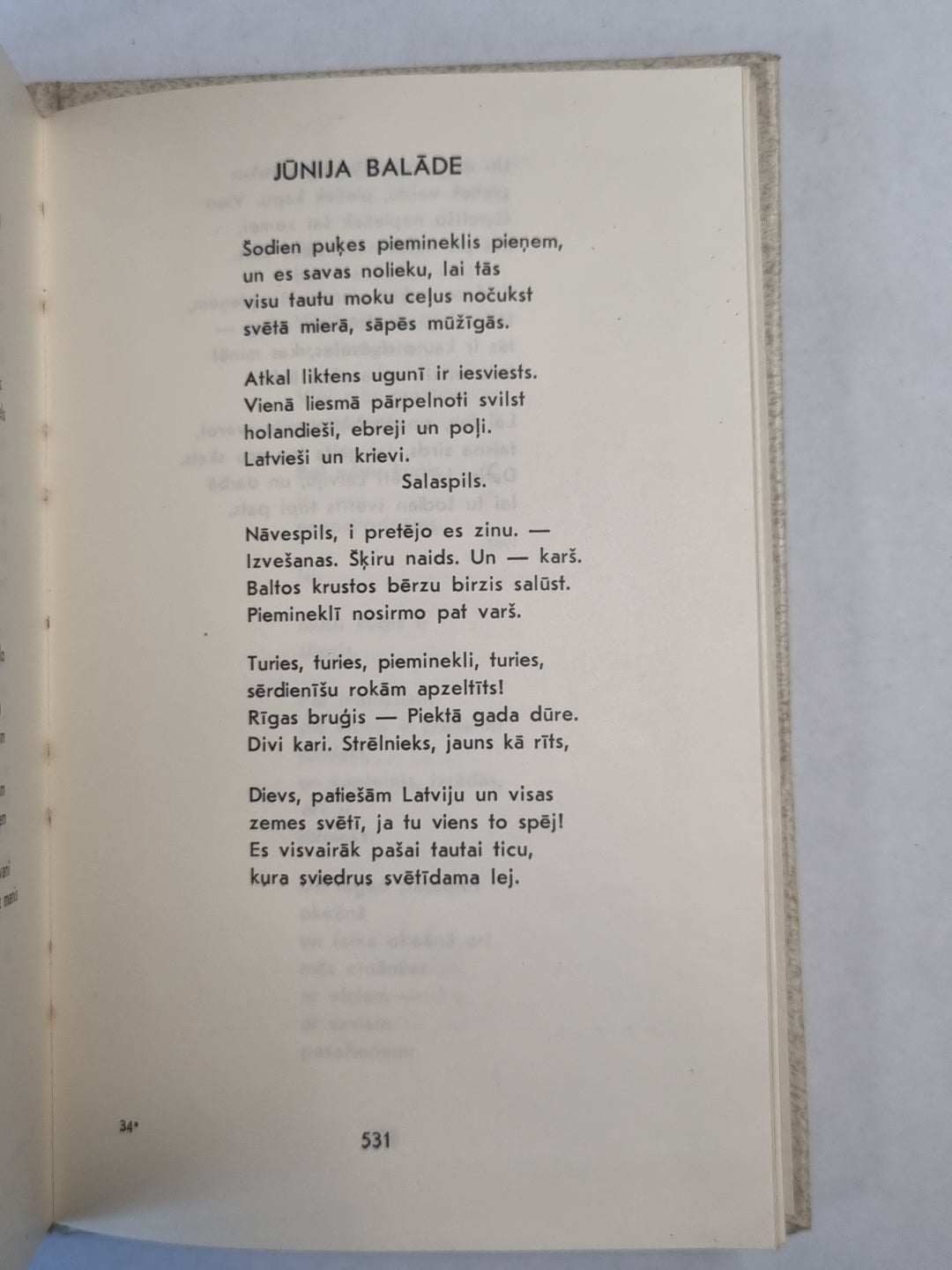 Svētā mierā, sāpes mūžīgās