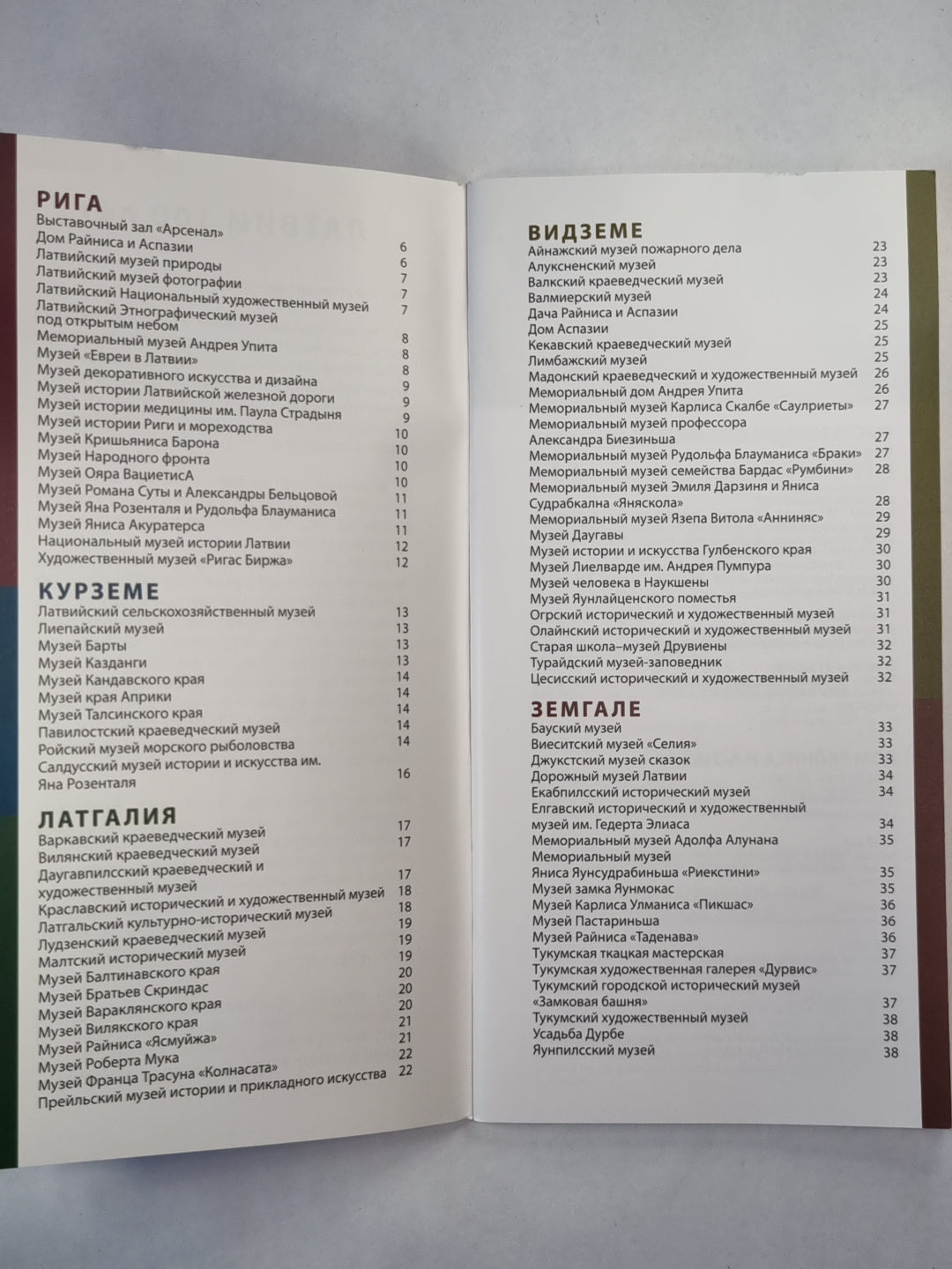 Латвийские музеи 2018