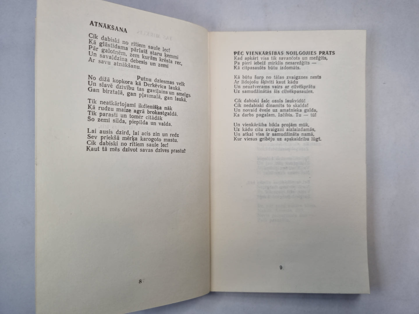 Ak, mūžs ! Dzejoļi