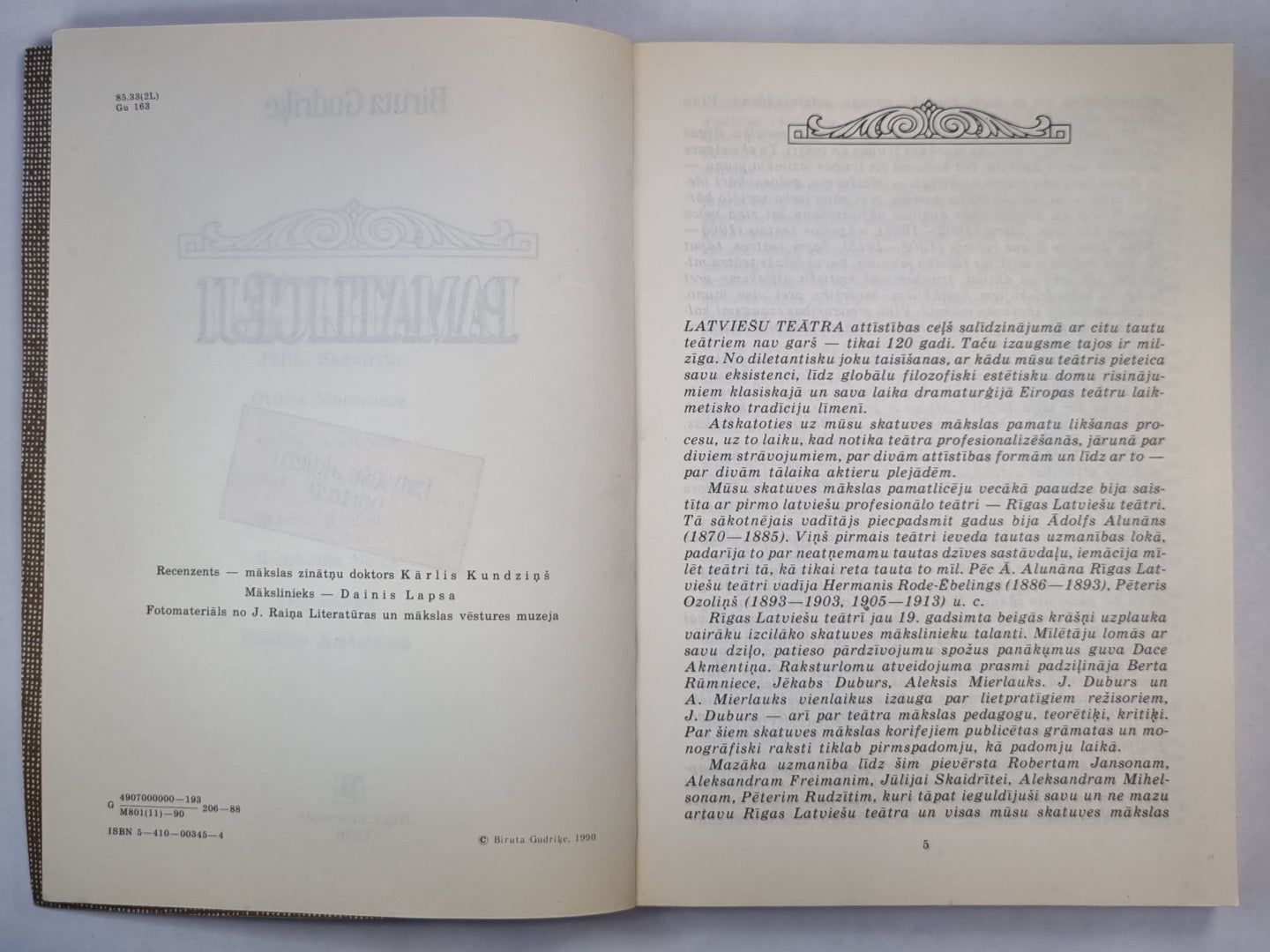 Pamatlicēji. Latviešu aktieru portreti