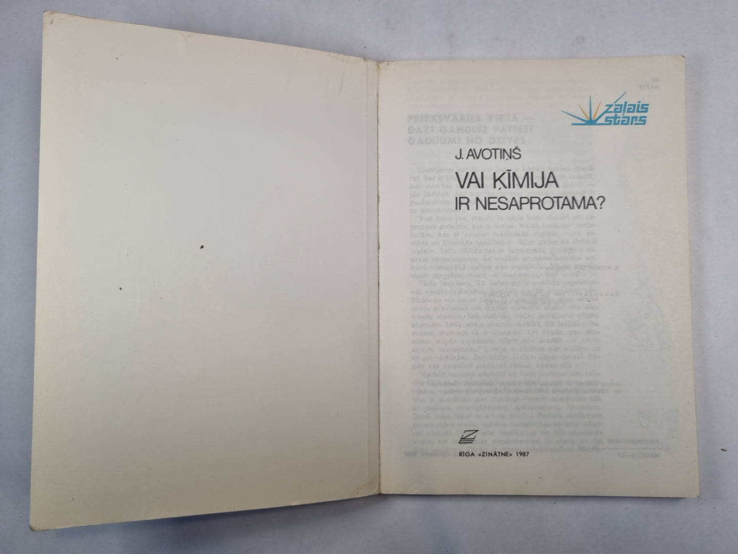 Vai ķīmija ir nesaprotama?