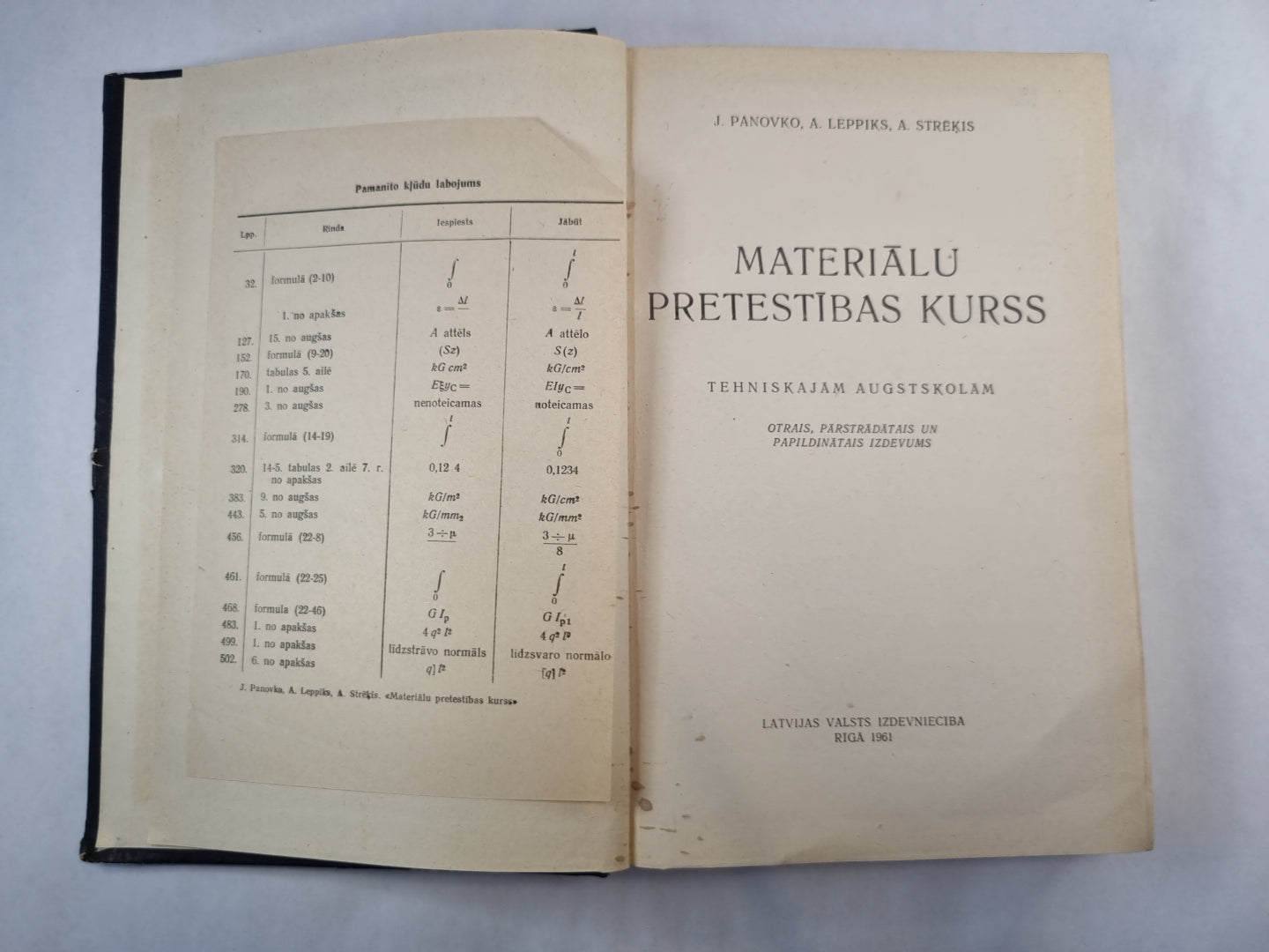 Materiālu pretestības kurss